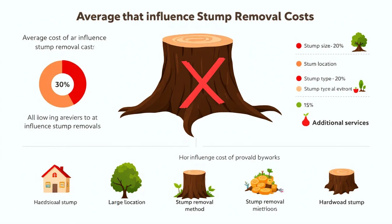 An overview of stump removal costs, including various factors that influence pricing.