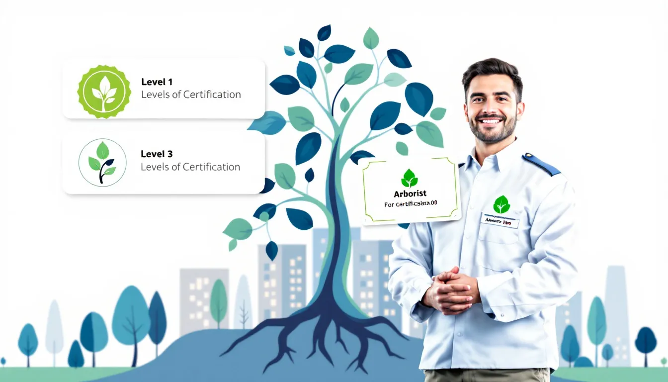 Certified arborists showcasing their accreditation.