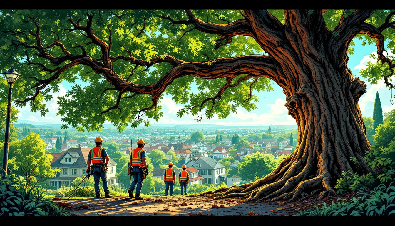 A visual breakdown of tree removal costs.